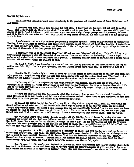 Lynn Letter, Page 1